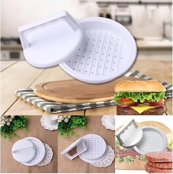 Plastik Burger Presi, Köfte Kalıbı ve Şekillendirici, Pratik Köfte Yapma Aparatı