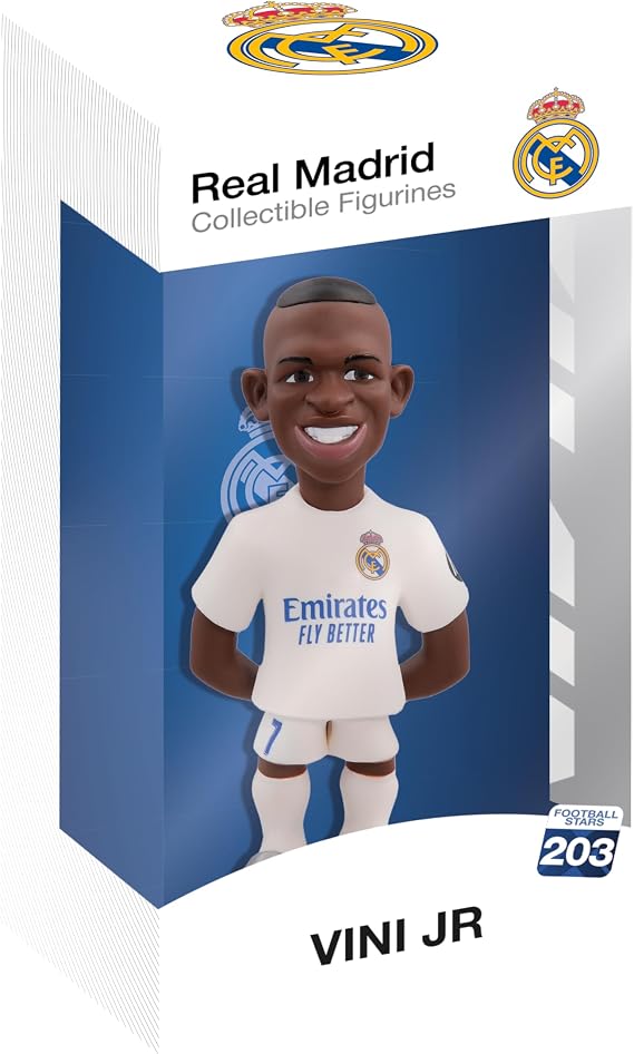 MINIX Vinicius Junior Real Madrid Modeli - Koleksiyonluk Vinicius Junior 12 cm Figür Spor Futbol Simge Yelpazesi Hayranlar için