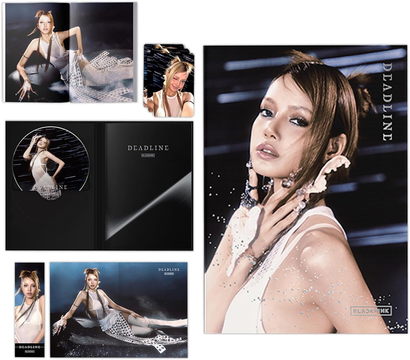 DEADLINE [SILVER Ver. / LISA] + 2 Pin Badges + 4 Extra Photocards