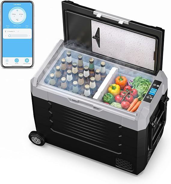 KROAK 35L Compressor Cool Box with Bluetooth App Dual Zone (-20°C to +20°C) [Energy Class D]