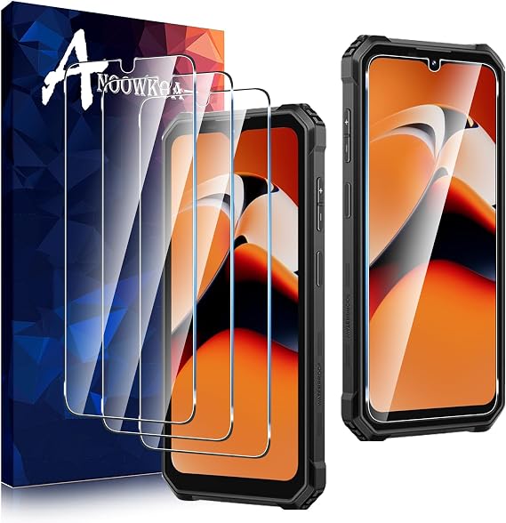 Anoowkoa 3 Pack Premium Screen Protector for Oukitel WP53 Pro Tempered Glass Film Guard Cover-Genuine Glass-One-Push Super Easy Installation