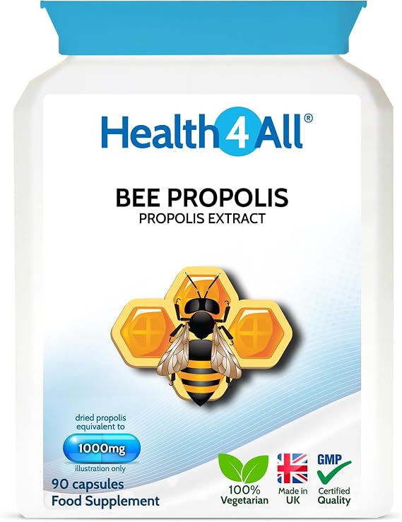 Bee Propolis 1000mg 90 Capsules, High Strength Immune System Booster