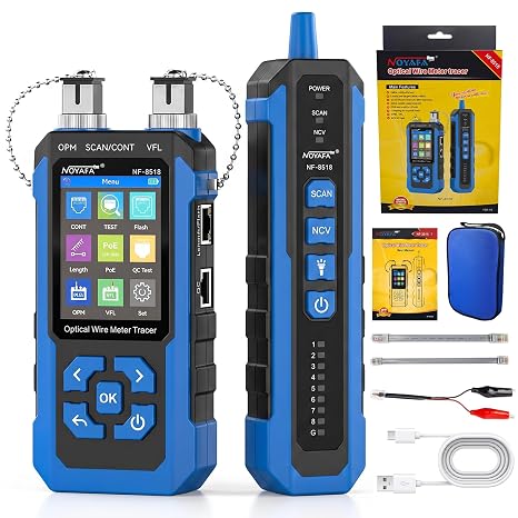 NOYAFA Network Cable Tester with Optical Power Meter & VFL