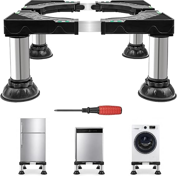 Mini Fridge Stand Base, Adjustable Washing Machine Riser 40-60 cm