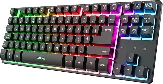 GXTrust Dothix Wireless Keyboard TKL QWERTY UK Layout, Black