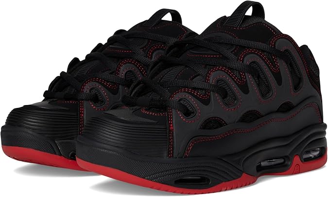 Osiris Men's D3 2001 - Black/White/Silver Medium Trainers