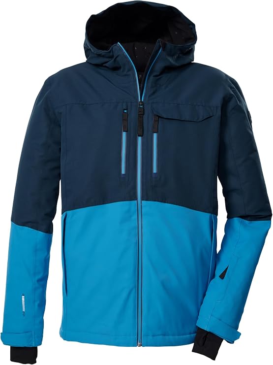 Killtec Men's Ksw 53 Mn Ski Jacket Functional Jacket with Hood and Snow Guard