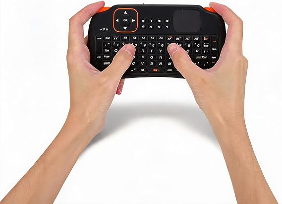 Zopsc Android için 2.4G Mini Tuş Takımı Uzaktan Kumanda 83-Key USB Mini Klavye Tutamak Klavye Touchpad ile