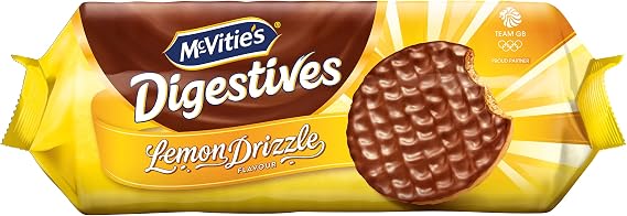 McVitie's Digestives Lemon Drizzle, Black, Milk Chocolate, 1 g
