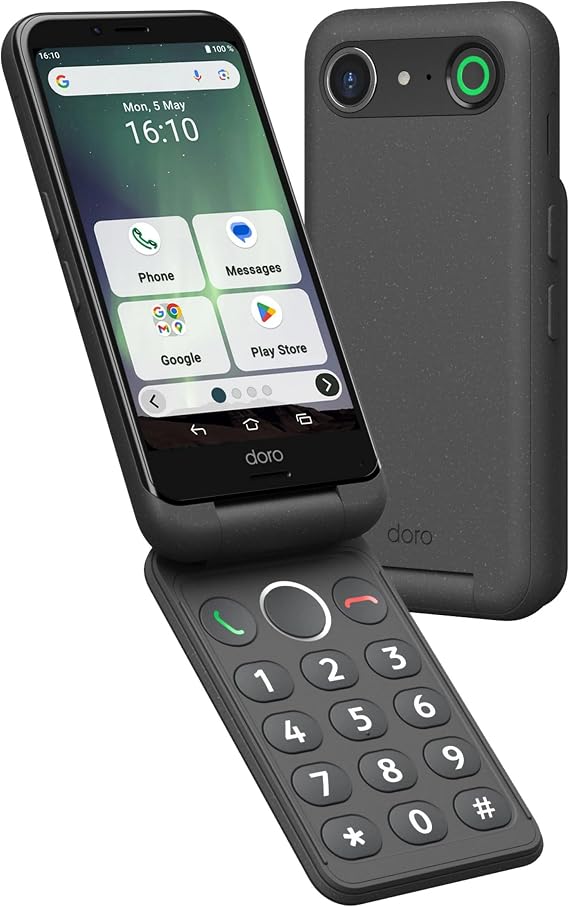 Doro Aurora A20 Basic Flip Smartphone for Elderly People