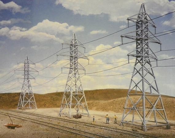 Walthers Cornerstone 933-3121 High Voltage Transmission Towers (4) Kit