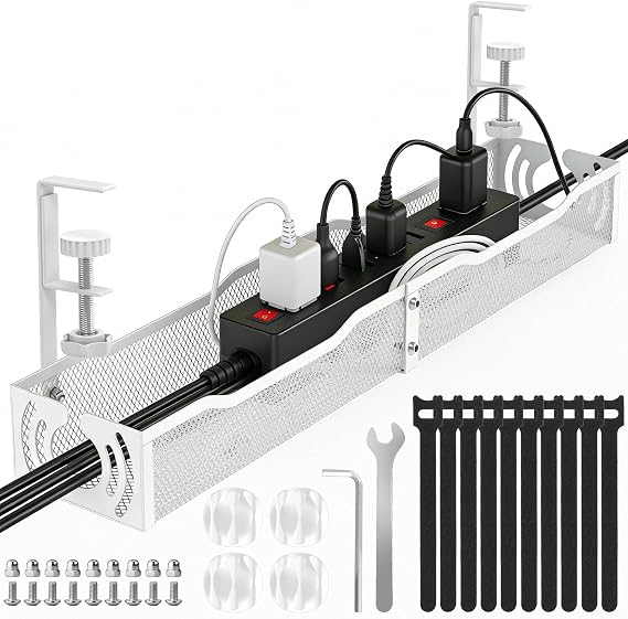 Cable Management, 25''/64CM Long Under Desk Cable Management