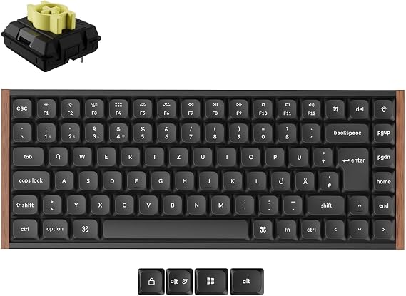 Keychron K3 Ultra 8K Wireless Low Profile Keyboard QWERTZ Banana Switch