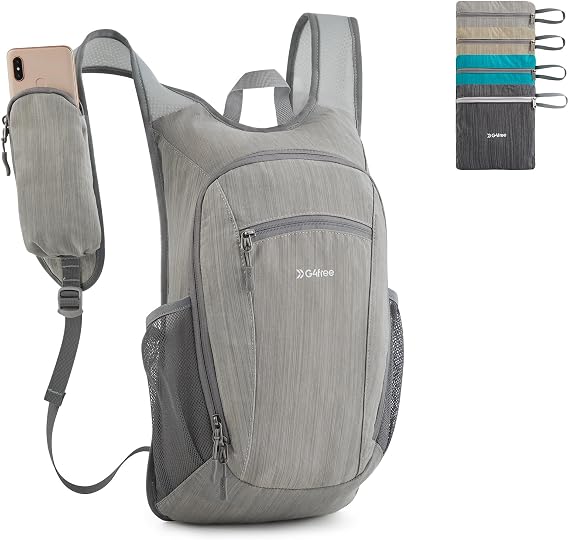 G4Free 15L Foldable Backpack Small Hiking Daypack Lightweight Packable Shoulder Bag Travel Outdoor Casual