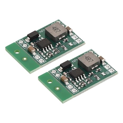 sourcing map DC-DC Buck Converter Voltage Regulator Step Down Fixed Power Module MP1584 4.5-28V to 5V 3A for Power Adjustment Power Transformers 2 Pcs