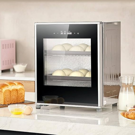 Electric Dough Proofer Machine 40L - Dual-Control Fermentation Box for Bread, Pizza, Yogurt, Toast, Natto & Soap Making - Perfect Proofing Incubator