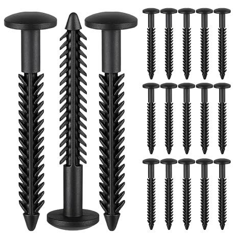 Shutter Screws Black 3 Inch Shutter Clips