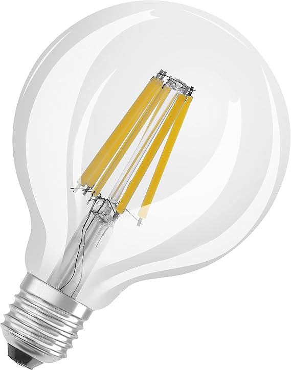 OSRAM Superstar dimmable LED lamp with Extra high Colour Rendering (CRI90), E27-base Filament Optics,Warm White (2700K), 1521 Lumen, 100W-replacement, dimmable, 1-Pack [Energy Class D]