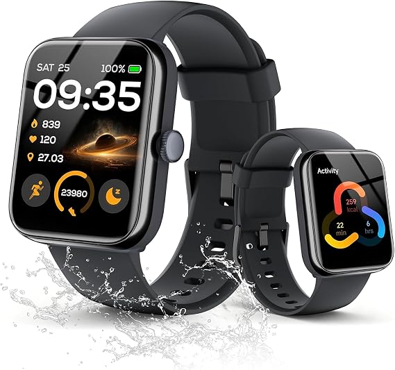 uaue Smart Watch for Men Women,Answer/Make Call,GPS,3ATM,1.85" Smartwatch