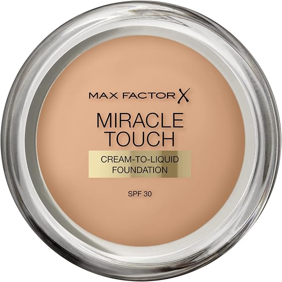 Max Factor, Miracle Touch Foundation (Shade 60 Sand), 0.4 oz