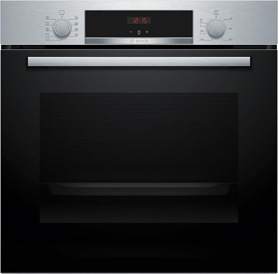 Bosch - Multifunction Oven, Series 4, 60 cm. wide, Water cleaning assistant, 3D Hotair, Steel, HBA514ES3 [Energy Class A+]