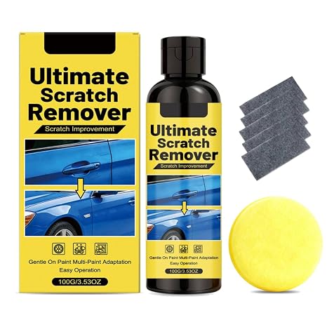Scratch Remover, Innovative Nano-Cloth Technology Harmless to Cars, Remove Abrasions ＆ Swirl Marks, Scratch Removal Wax, Car Scratch Remover, Quick Repair Scratches and Restore Shine (1PC)