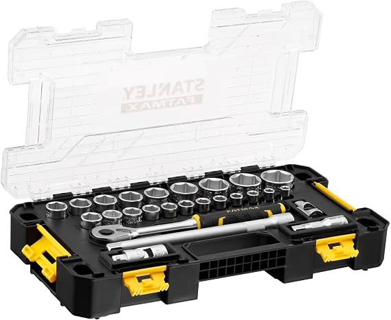 STANLEY FATMAX® 1/2in L PRO-Stack™ Socket Set, 26 Piece, Selection of Maxidrive Sockets