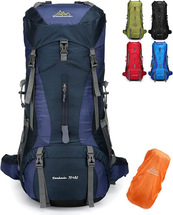 70L Backpack Camping Trekking Hiking Travel (with Waterproof Case)