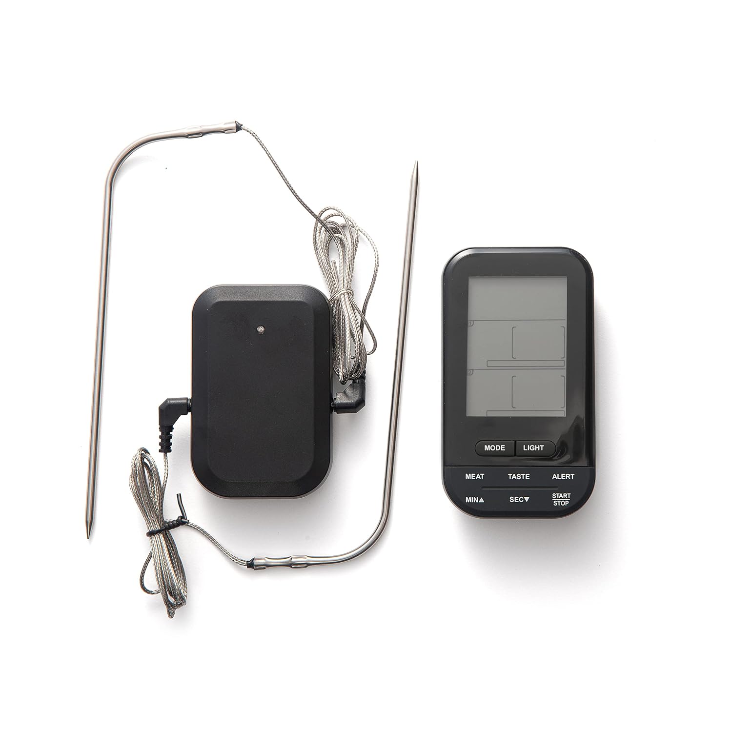 Outset Grill Thermometer, Digital Wireless BBQ Thermometer, Dual Probe