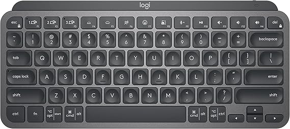 Logitech MX Keys mini minimalist kablosuz aydınlatmalı klavye, kompakt, Bluetooth, arka plan aydınlatması, USB-C, Apple MacOS, iOS, Windows, Linux, Android, metal yapı ile uyumlu