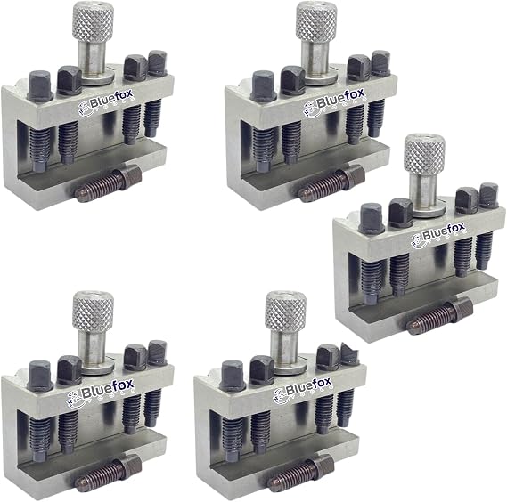 5-Piece T1 Quick-Change Tool Holder T63 | 24mm Capacity | Quick Change Toolpost Holder for Harrison Bantam Lathe Machines