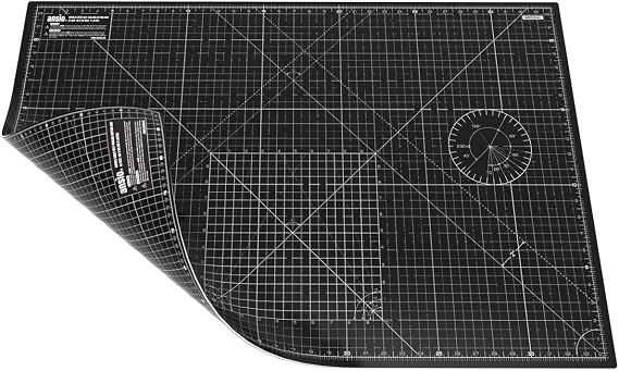 ANSIO Craft Cutting Mat Self Healing A1 Double Sided 5 Layers - Quilting, Sewing, Scrapbooking, Fabric & Papercraft - Imperial/Metric 34 inch x 22.5 inch / 89cm x 59cm - Black/Black…