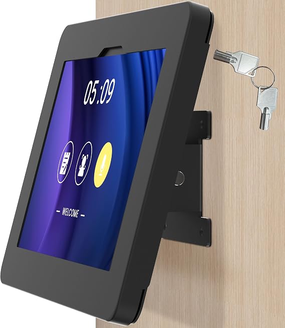 Tablet Wall Mount Compatible with Samsung Galaxy TabA11+, Tab A9+, Anti Theft with Lock, All Metal, Tiltable - BSW101BJ