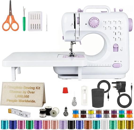 BRICH Sewing Machine with Expansion Table,Duty Sewing Machine for Beginner