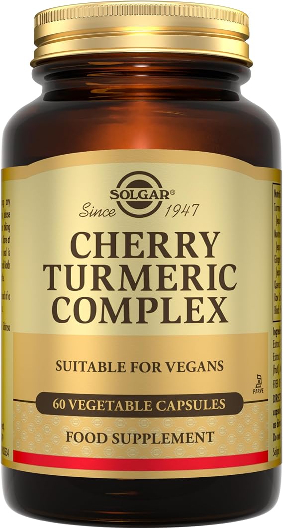 Solgar Cherry Turmeric Complex Vegetable Capsules - Pack of 60