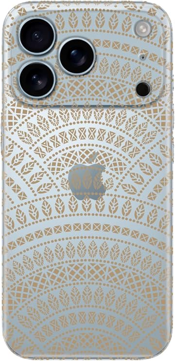 Senada Apple iPhone 17 Pro Korumalı ile Uyumlu Kılıf Desenli Silikon Baskılı Kapak Mat Mandala