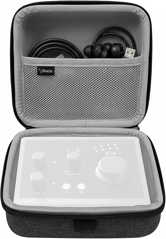 Musiin Audio Interface Case Compatible with Sonicake QME-20,Audient iD4 MK2