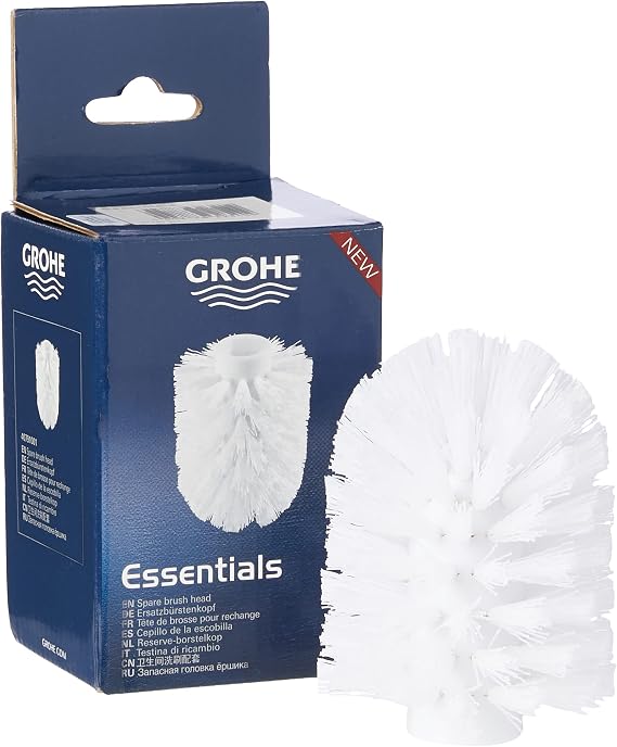 GROHE Essentials - Yedek fırça başlığı (orijinal yedek parça, uzun ömürlü, sağlam, üretici garantisi: 5 yıl), beyaz, 40791001 [Enerji Sınıfı A]