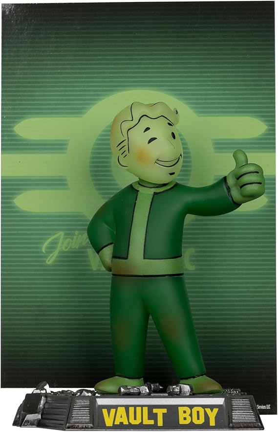 Fallout Vault Boy Glow in the Dark Edition Gold Label 5" Pose Figure