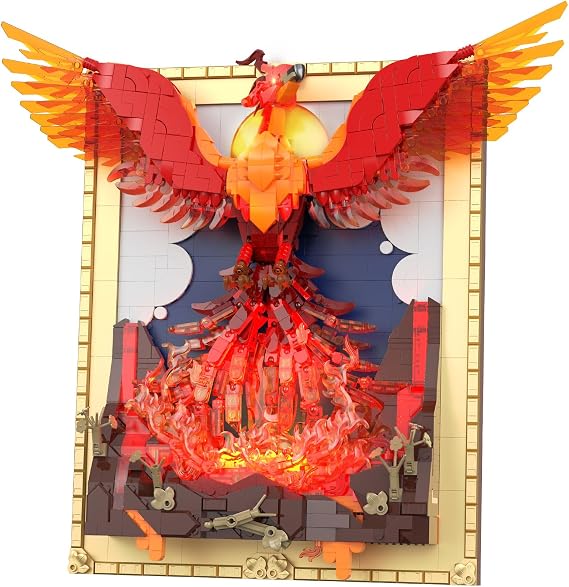 Phoenix Building Blocks for Adults, LED 3D Wall Art Model 170017