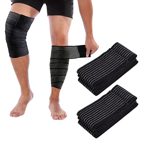 Calf Compression Bandage Sleeve Men,2 Pcs Highly Elastic Calf Support, Calfs Sleeves, Hamstring Support, Thigh Compression Sleeve for Exercise Gym Running Squats