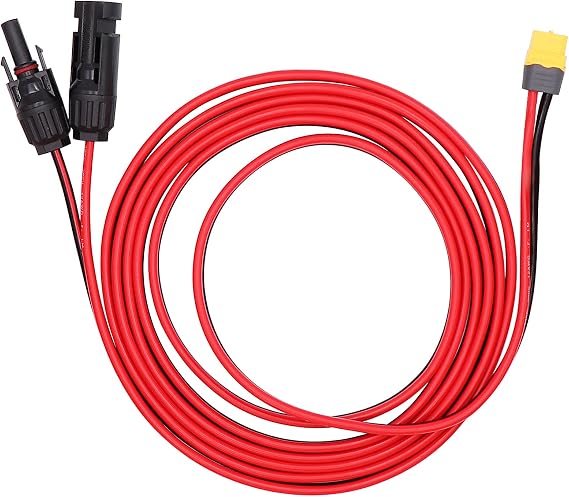 XT60 Dişi Adaptör Konektörü için 9 Ft 12AWG Kablo Güneş Enerjisi Konektörü Güneş Enerjisi için Güneş Paneli Bağlantısı