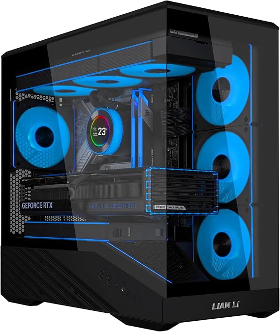 LIAN LI Vector V100 MINI Micro-ATX PC Case, Black, No Fans (V100MIX)