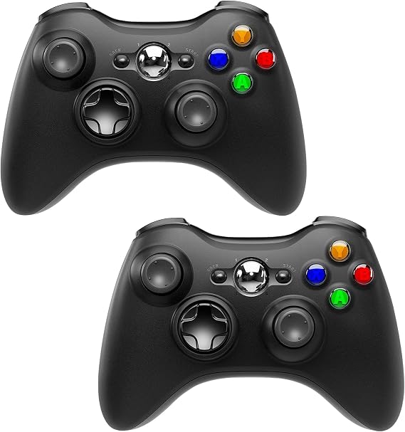 2 Pack Wireless Controller for Xbox 360,2.4GHZ Game Joystick Controller