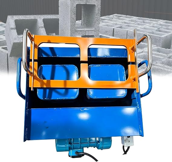 Concrete Brick Making Machine,Manual Hollow Soil Block Brick Forming Machine,Square Brick Size 15.7X7.8X7.8inch（400x200x200mm）