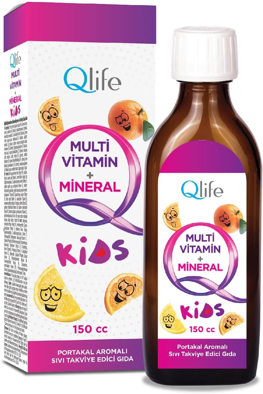 Qlife Multivitamin Mineral Kids Orange Flavored Syrup 150 ml