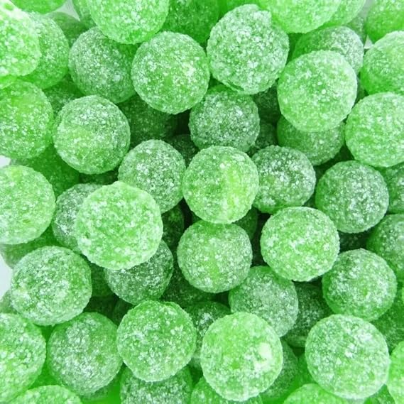 Mega Sours Apple Sweets 2kg Bag, Pouch
