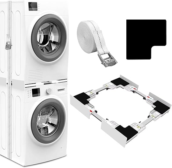 NIUXX Washer Dryer Stacking Kit for 46-66 cm Washing Machine: Space Saver