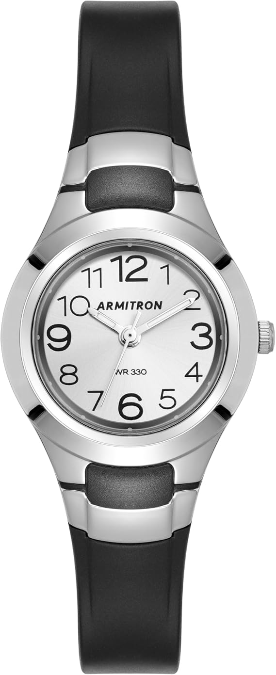 Armitron Sport Unisex Analog Easy-to-Read Dial Resin Strap Watch, 25/6418