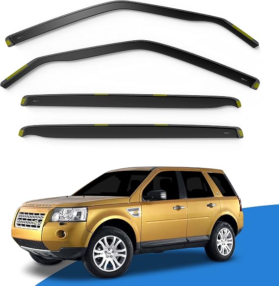 EdgeVisors Wind Deflectors for Land Rover Freelander MK2 5 Door SUV 4pc